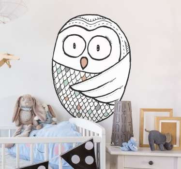 Abstrakte Eule Wandtattoo