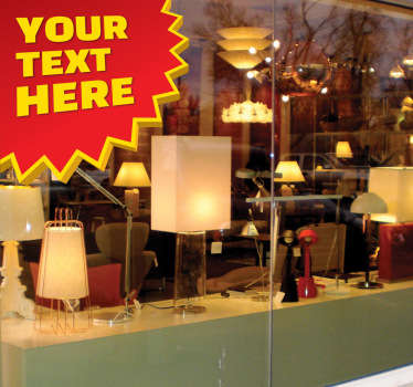 Angebot Text Aufkleber