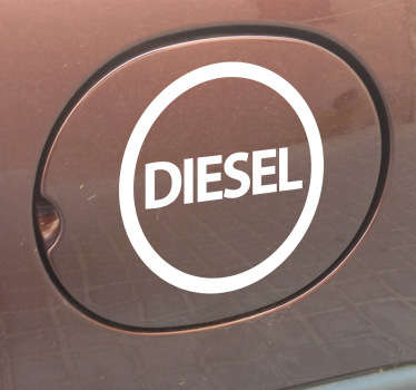 Aufkleber Auto Diesel