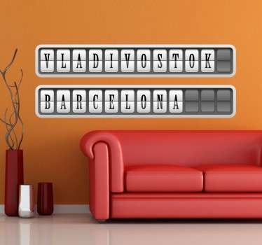 Aufkleber klassische Buchstaben