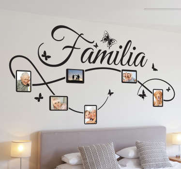 Dekorativer Aufkleber Familie