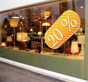 Gelbes Schild Aufkleber