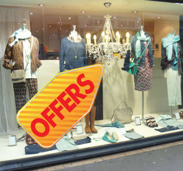 Gelbes Schild mit Streifen Aufkleber