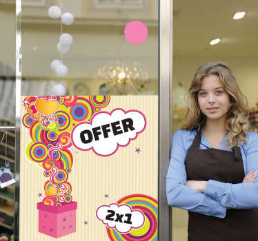 Geschenk Angebot Aufkleber