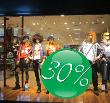 Grüner Kreis Aufkleber