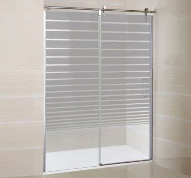 Linien Dusche Sticker