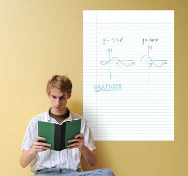 Liniertes Papier Whiteboard Folie