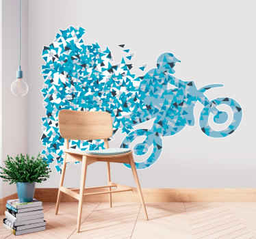 Motorcrossfahrer Wandtattoo