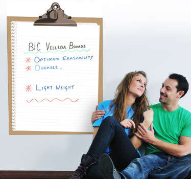 Notizblock Whiteboard Folie