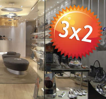 Personalisierbarer Rabatt Aufkleber