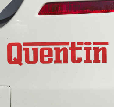 Personalisierter Ferrari Aufkleber