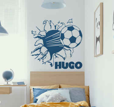Personalisiertes Fußball Wandtattoo