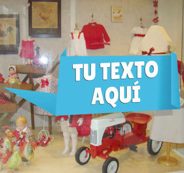 Rechteck Text Aufkleber