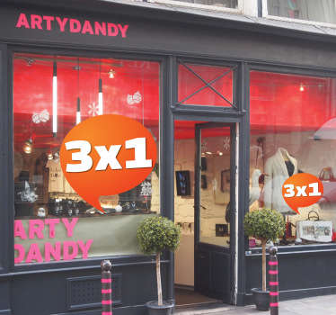 Sprechblase Angebot Aufkleber