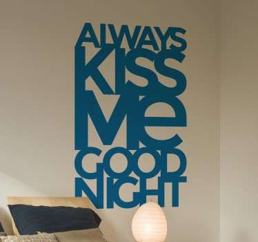 Text Sticker Always Kiss Me