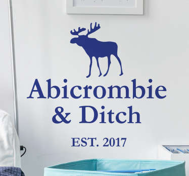 Wandtattoo Abicrombie & Ditch