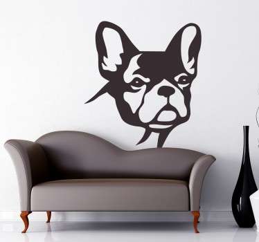 Wandtattoo Bulldogge