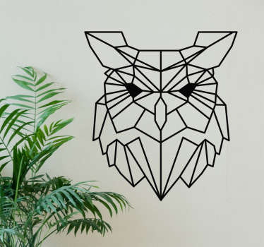 Wandtattoo geometrische Eule