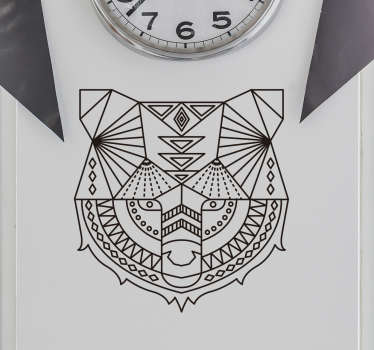 Wandtattoo geometrischer Bär