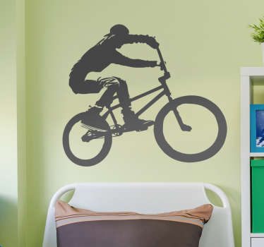Wandtattoo Jugendzimmer Fahrrad BMX Sprung