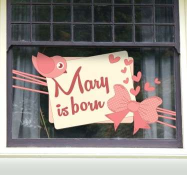 Wandtattoo Mandy wurde geboren