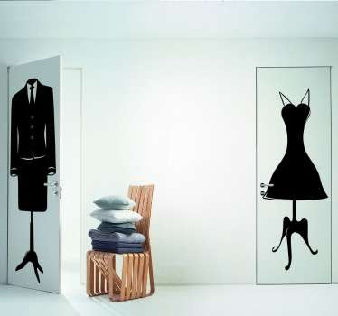 Wandtattoo Menschen Kleider Büste