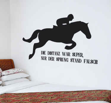 Wandtattoo Pferd Springen