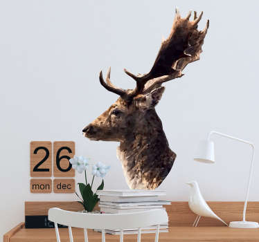 Wandtattoo Rentier Profil