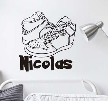 Wandtattoo Sneaker personalisierbar
