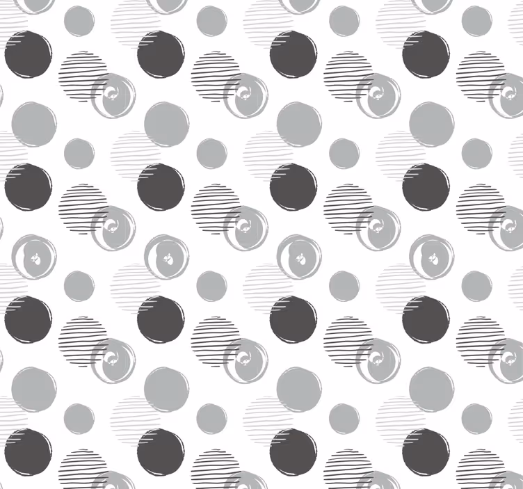 Rollo Fenster Küche graue kreise muster - TenStickers