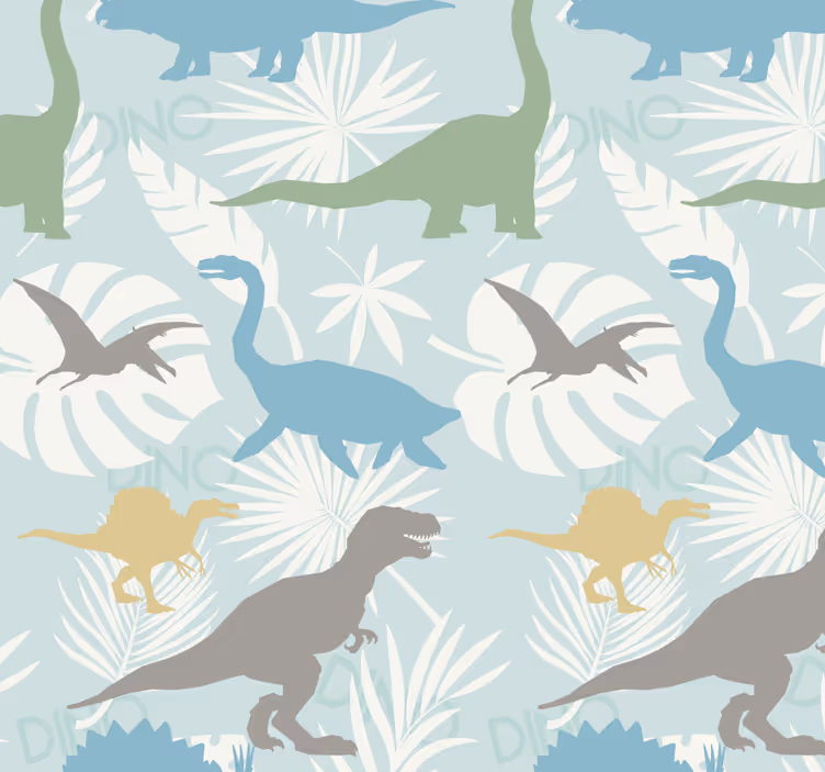 Rollo Fenster Dinosaurier pastellfarbenmuster - TenStickers