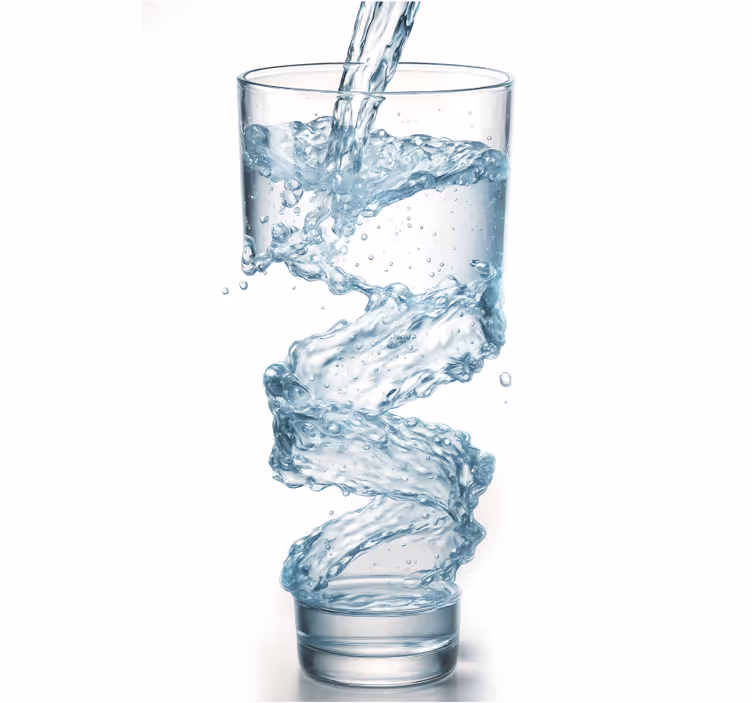 Rollo Fenster Küche ein glas wasser - TenStickers