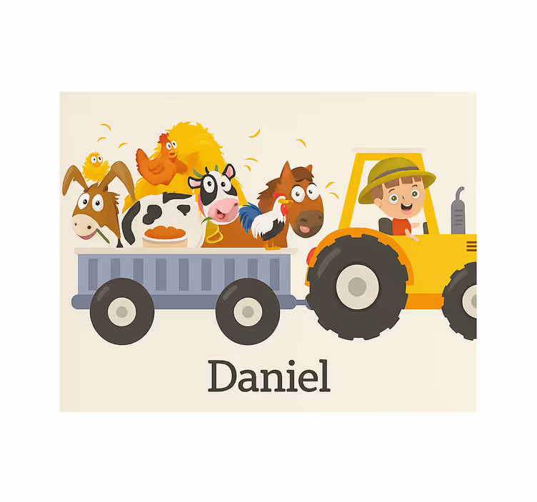 Rollo Fenster mit Namen ackerschlepper mit bezeichnung - TenStickers