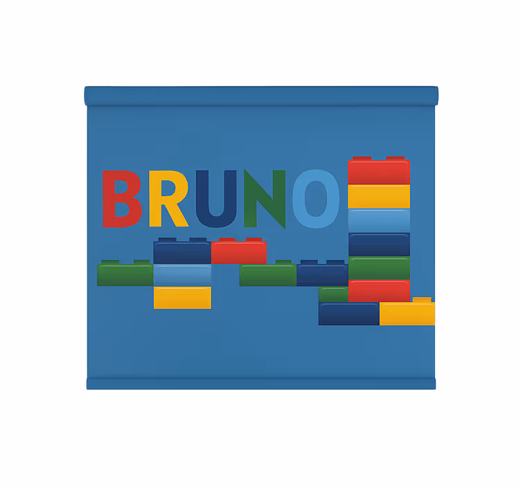 Rollo Fenster Kinderzimmer bunte spielzeugblöcke - TenStickers