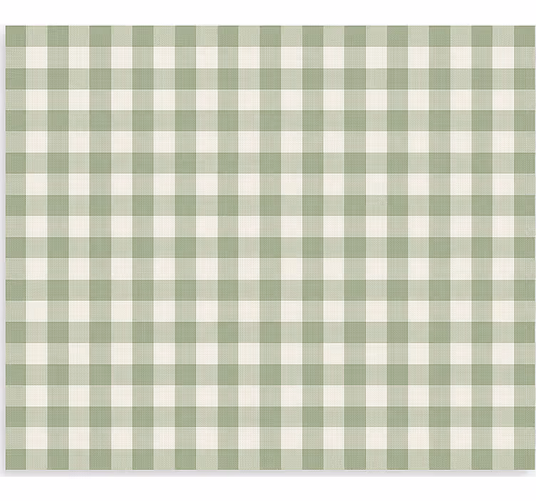 Rollo Fenster Küche grünes stoffmuster - TenStickers