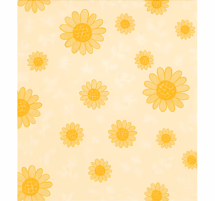 Rollo Fenster Kinderzimmer gelbes sonnenblumenmuster - TenStickers