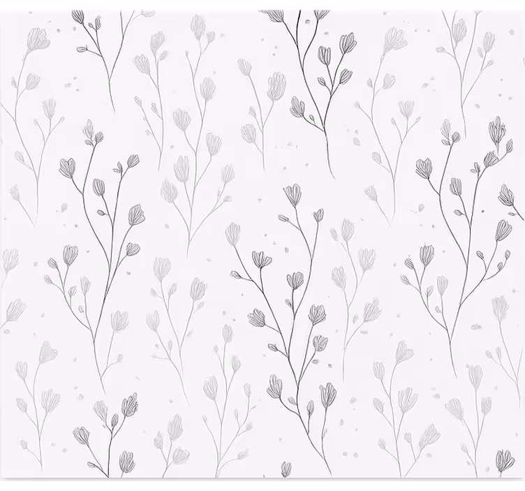 Rollo Fenster Wohnzimmer minimalistische botanische zweige - TenStickers