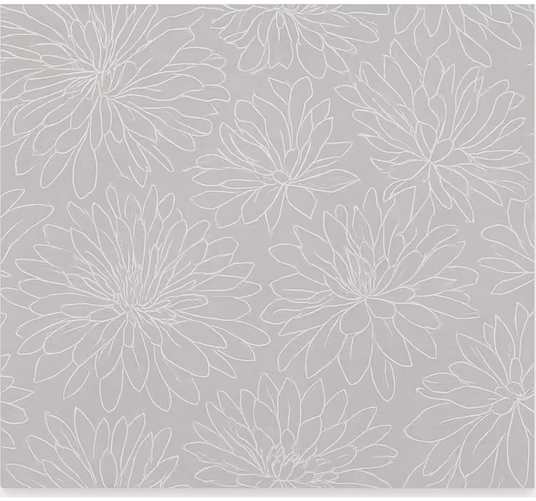 Rollo Fenster Wohnzimmer transparentes blumenmuster - TenStickers