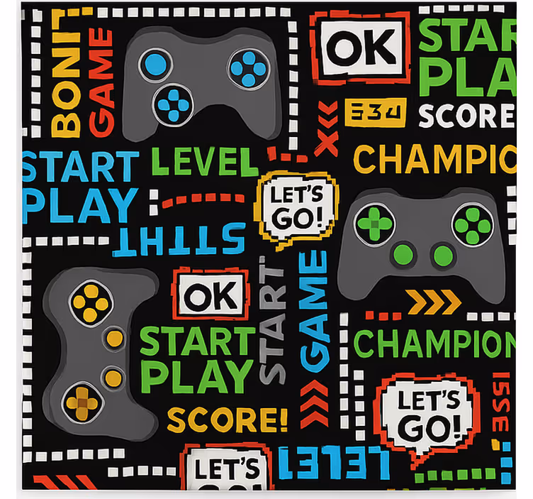 Rollo Fenster Gamer level-up-spiel - TenStickers