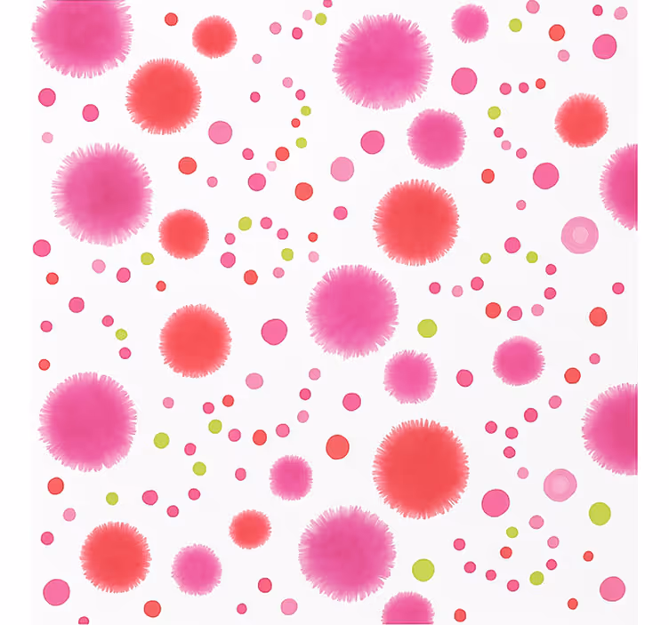 Rollo Fenster Jugendzimmer rosa pop-muster - TenStickers