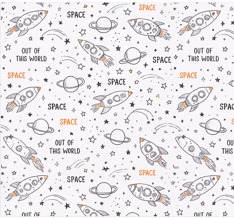 Rollo Fenster Jugendzimmer gezeichnetes raummuster - TenStickers