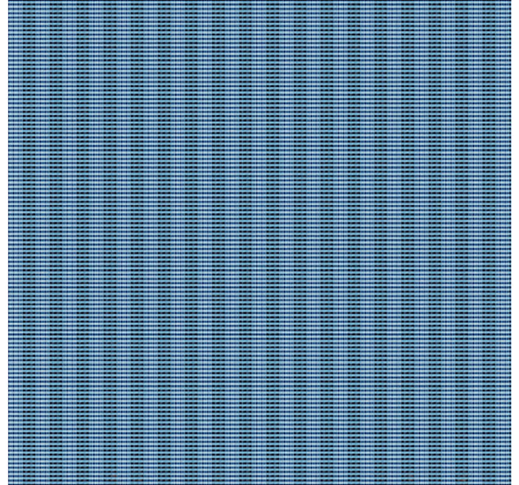 Rollo Fenster Esszimmer blau gewebter plaid-effekt - TenStickers