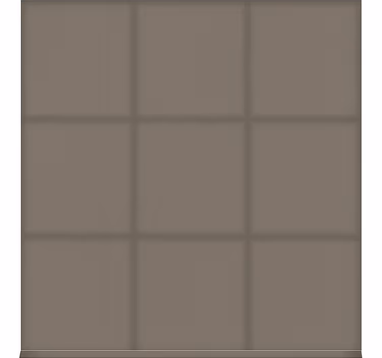 Rollo Fenster Esszimmer kühles braunes monocolor - TenStickers