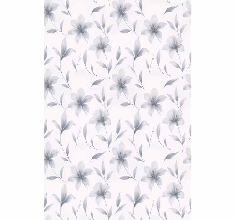 Rollo Fenster Esszimmer aquarell-lilien-blumen - TenStickers