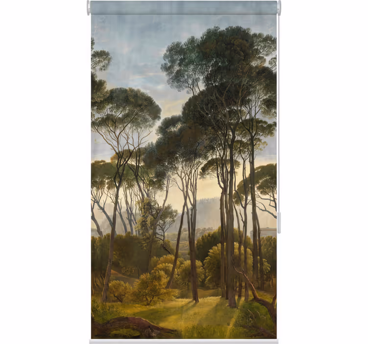 Rollo fenster baum mit sanften tropischen palmen - TenStickers