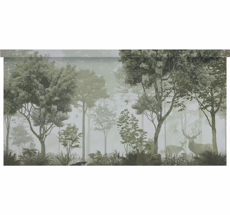 Rollo fenster baum ruhige natur oase - TenStickers