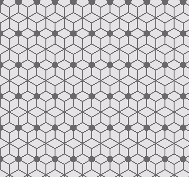 Rollo fenster badezimmer mit hexagonalem fliesenmuster - TenStickers