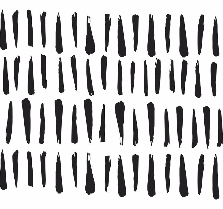 Rollo fenster badezimmer elegante schwarze streifen - TenStickers