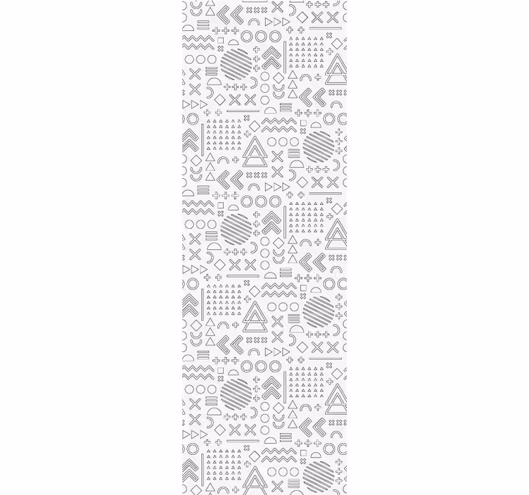 Rollo fenster büro geometrische skizzenmuster - TenStickers