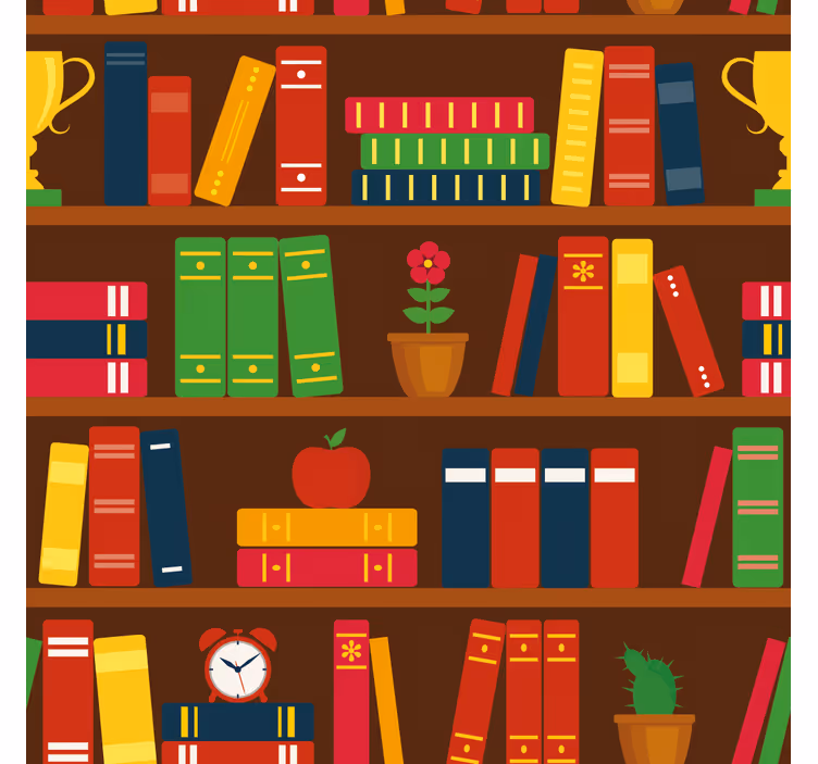 Rollo fenster büro für ihr zuhause als bibliothek - TenStickers